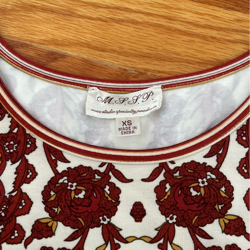 Max Studio Russian Floral Pattern Mini Dress - image 7